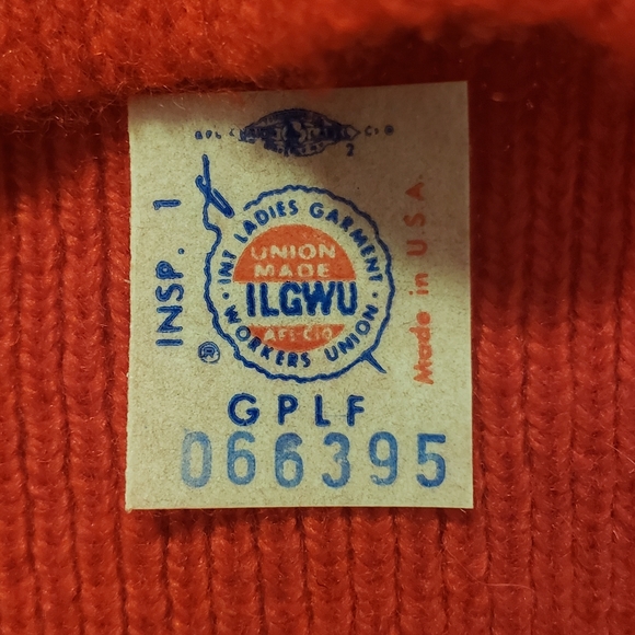 Vintage Cashmere Sweater JC Penny's 1960s 1970s Union made USA sz Large Unisex - Picture 4 of 5